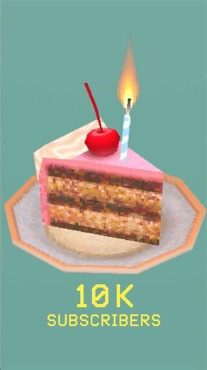 My celebratory low-poly PS1-style cake