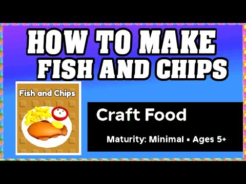 How To Make FISH AND CHIPS in CRAFT FOOD ROBLOX [Unlock New Recipe] [walkthrough]