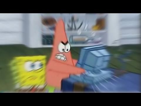 Patrick Smashing The Computer For 1 Hour