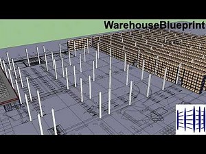 CAD warehouse drawing to 3D model using WarehouseBlueprint