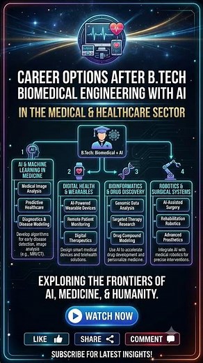🚀 B.Tech Biomedical Engineering + AI: Top Career Paths Transforming!
