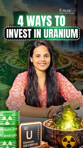 How to invest in Uranium (step-by-step)👇👇 AI, EVs and data centres need huge amounts of electricity. That’s why many countries are pushing nuclear power again. And uranium is the main fuel behind it. You can’t buy uranium physically like gold or silver. In India, it’s tightly regulated. So investing happens indirectly‼️ ✅Step 1: Decide how you want exposure • Uranium mining companies — high risk, high potential • Nuclear power & energy companies — relatively more stable • Uranium ETFs — divers