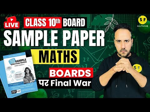 Class 10th Sample Paper Maths Boards Exam 2023-24 NCERT Live Board Exam with Ushank Sir