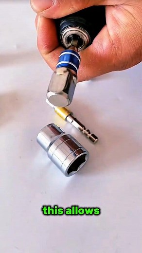 Sockets on the drill: fast adapter setup. #lifehacks #ideas #crafts | Az0754