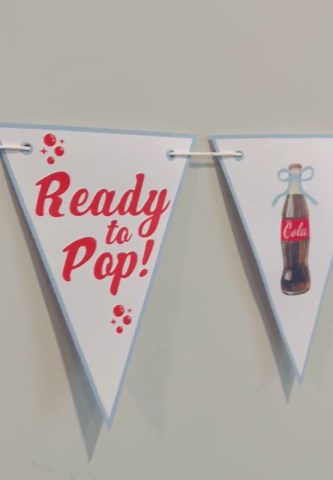 Ready to Pop Pennant Flag Banner - She's Ready to Pop - Soda Pop Baby Shower Decor - Vintage Soda Theme - Soda Party Decor - Baby Sprinkle - Etsy