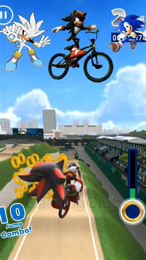 Silver vs Shadow vs Sonic: WHO WINS?! 🚲🔥 #sonic #silverthehedgehog #sonicgames