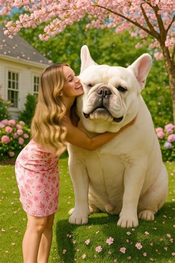 A heartwarming moment between a woman and her giant dog! 🐶💕 #viralvideo #dog #cute