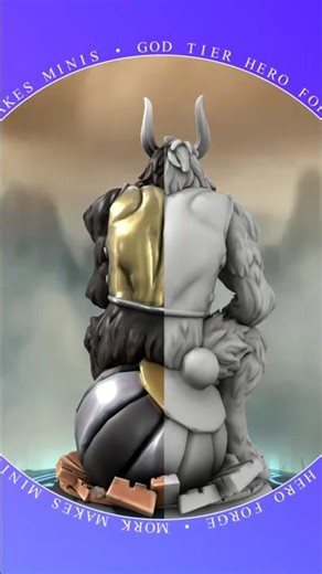 Minotaur Exile from Zero to Hero | Hero Forge Savelapse