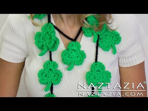 HOW to CROCHET IRISH SHAMROCK CLOVER APPLIQUE - DIY Tutorial for St Patrick's Day