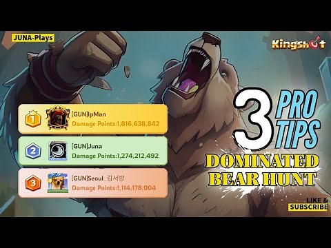 Kingshot | DOMINATE BEAR HUNT : Max Damage, Optimal Troops Ratio, Best Heroes #Kingshot