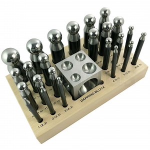 25 Pc Doming Block and Punch Set Made of Steel Dapping Craft Metal Working Tool (3700) - Etsy UK