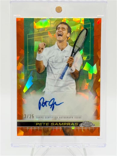 Z’s Cards | Pete Sampras Orange Sapphire Image Variation Autograph /25 out of 2024 Topps Chrome Tennis Sapphire #petesampras #toppstennis #toppschrome... | Instagram