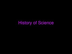 History of Science - SlideServe