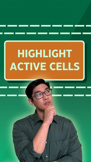 Highlight Active Cells Automatically ✅ Comment EXCEL and I will DM you my Excel Shortcuts Cheat Sheet #excel #exceltips #exceltricks #microsoftexcel #spreadsheets #exceltraining #learnexcel | Excel With Grant