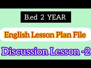 Discussion Lesson | English Lesson Plan File