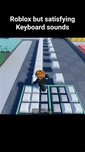 Roblox but satisfying keyboard sounds