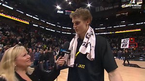 37K views · 2.1K reactions | “We’ve been able to pull off some tough wins down the stretch, but we need these ones too. Just shows that the group of guys that we have in the locker room are staying locked in for 48 minutes.” Lauri on the mic with Holly after a big night in his return  #WalkoffInterview | Utah Jazz | Facebook