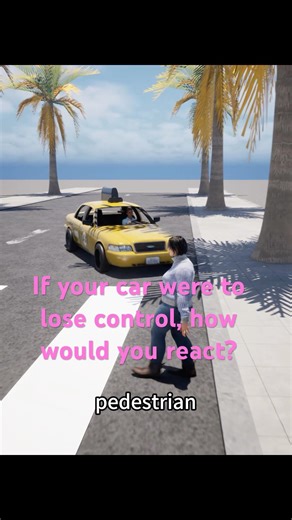 If your car were to lose control, how would you react?#animation #shorts