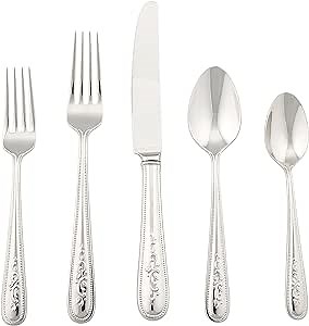 Lenox Opal Innocence Flatware 5-Piece Place Setting - , Silver