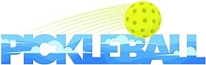 Pickleball Flying, 3 inch Sticker, S453 (Waterproof Vinyl Decal for Car, Water Bottle, Laptop, iPad, Window, Cooler, Luggage, Bumper, Toolbox, Locker), 3 inch