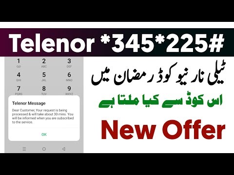 Telenor*345*225# New Code | Telenor New offer in 2026