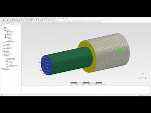 PrePoMax - Tutorial 7 - Assembly of two Cylinders