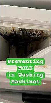 How to prevent MOLD from forming in your washing machine! #laundry #cleaning #WashingMachine
