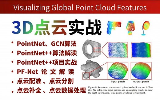 【已完结】2025最新3D点云教程：PointNet、PointNet  、PF-Net、GCN算法完全解读！迪哥精讲点云配准、点云分割、点云补全、点云数据处理