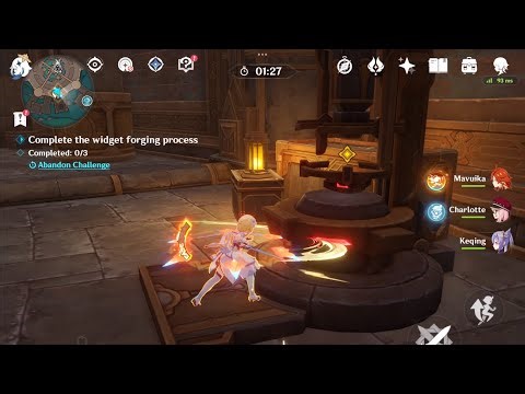Complete the widget forging process Completed: 0/3 Genshin Impact