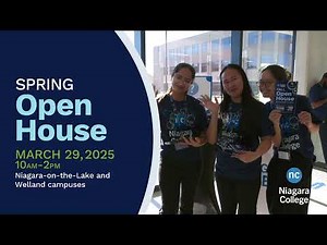 Visit Niagara College Spring Open House on March 29, 2025
