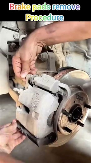 #Brake pads removing procedure # how to remove brake pads # brake pads caliper to carrier removing