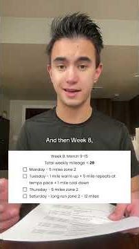 Marathon training plan as a full-time engineer