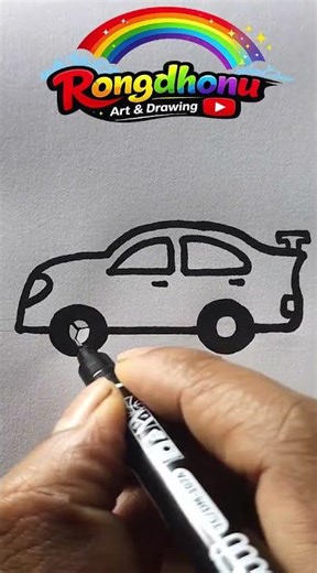 How to draw a Car 🚗 painting 🚕 #shorts #reels #creativeart