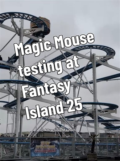 The Wild Mouse Coaster Testing at Fantasy Island!