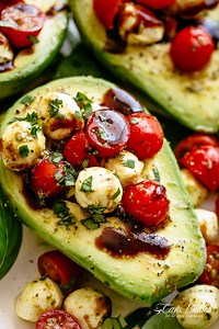 Caprese Stuffed Avocado
