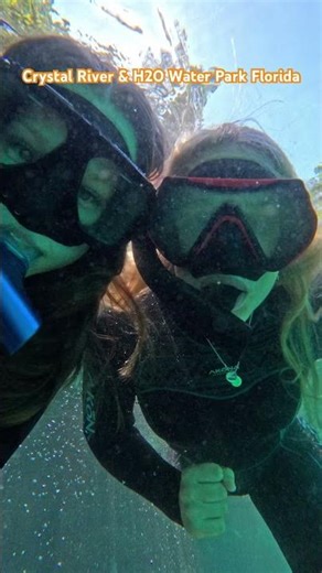 Swimming with Manatees in the Crystal River and H2O Water Park Kissimmee Florida