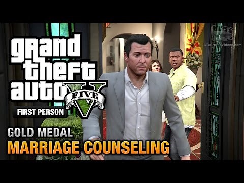 GTA 5 - Mission #6 - Marriage Counseling [First Person Gold Medal Guide - PS4]