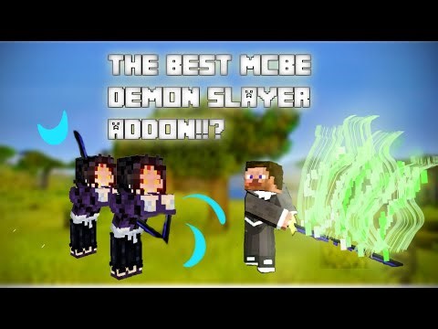 THE BEST MCBE DEMON SLAYER ADDON THERE IS!!!?|by @frogdog