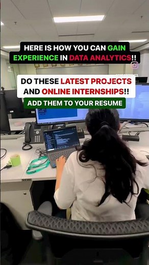 FREE PROJECTS AND INTERNSHIPS IN DATA ANALYTICS TO GAIN EXPERIENCE 🔥🔥 (check pinned comment)