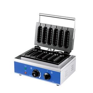 [Hot Item] Other Snack Machines Commercial 6 Sticks Crispy Hot Dog Waffle Equipment Factory Electric Waffle Stick Maker