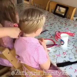 56K views · 1.3K reactions | tutorial for a pretty way to wear a waterfall braid to school what do you think? Anne | Two Little Girls Hairstyles | Facebook