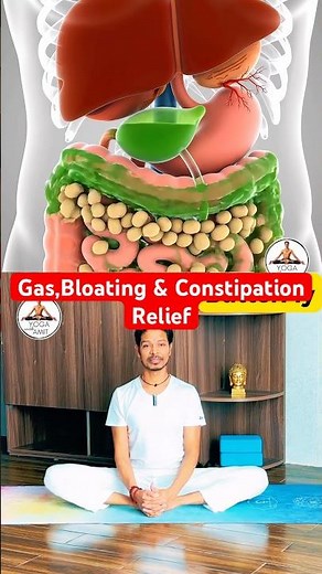 The 4 best yoga poses for constipation relief #constipation #yoga #stretching