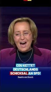 Beatrix von Storch on the fire wall in an interview with Welt.