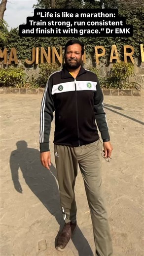 Si vis pacem, para bellum” trans. “If you want peace, prepare for war.” ~ A Roman adage “Si vis vincere, para currere.” trans. “If you want to win, prepare to run.” ~ Dr EMK #IslamabadMarathon2026 “Marathon is won quietly, long before the starting gun.” ~ Dr EMK 🇵🇰 🏃‍♂️🇵🇰 | Dr-Ehsan Mehmood Khan