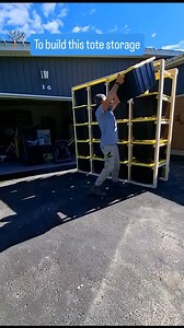 DIY TOTE STORAGE RACK full build tutorial, $100 in material costs. This is a fun and easy project that any skill level can do! Comment if you want me to send my full step by step detailed build tutorial #storageideas #storagesolutions #diystorage #totesstorage #diyprojects #diyprojectideas #diybuild #diyhomeimprovement #diytipsandtricks #diywoodwork #woodworkforall #garagestyle #garagestorage #storagerevolution #carpentrywork #handymanservice #woodworking #diybuilder #diybuild | Meyers.makes