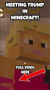 We Met Donald TRump in Minecraft at the White House #minecraft #funnymoments #trump #funnyclips