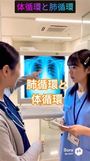 体循環と肺循環 歌って覚える 看護師国家試験覚えにくい内容をゴロと歌で楽しく暗記📚続きはYouTube「看護ゴロTV」で！#看護師国家試験#看護学生#看護#国家試験#ゴロ合わせ#リール#看護ゴロTV