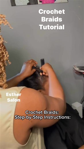 Crochet Braids Tutorial Step-by-Step Guide Step 1: Prepare the Hair • Cleanse & condition the client's natural hair. • Apply a leave-in conditioner or moisturizer to keep the hair hydrated. • Detangle thoroughly. Step 2: Cornrow the Base • Create a cornrow foundation across the entire head. ◦ Most common patterns: straight back, beehive, or side part. ◦ Keep the braids neat and secure. • If the client has long hair, tuck the ends of the braids securely (sew them down or crochet into other braids