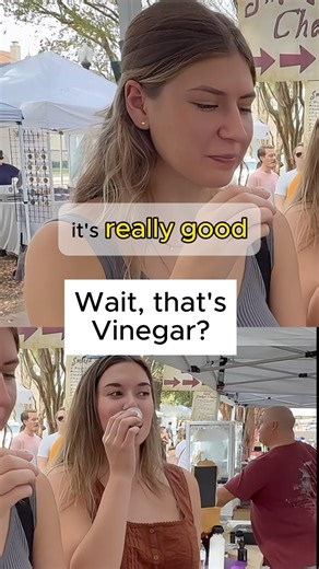 This is What Real Balsamic Tastes Like (Farmers Market Reaction)