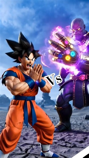 Goku vs Thanos 😱 Infinity Gauntlet vs Kamehameha | AI Anime Battle